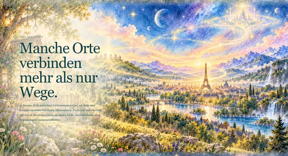 Landschaftsszene auf der Seite Die Welt